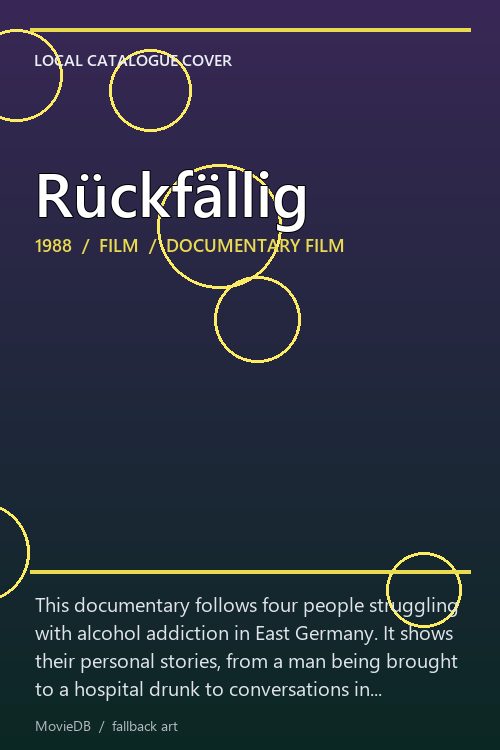 Rückfällig poster