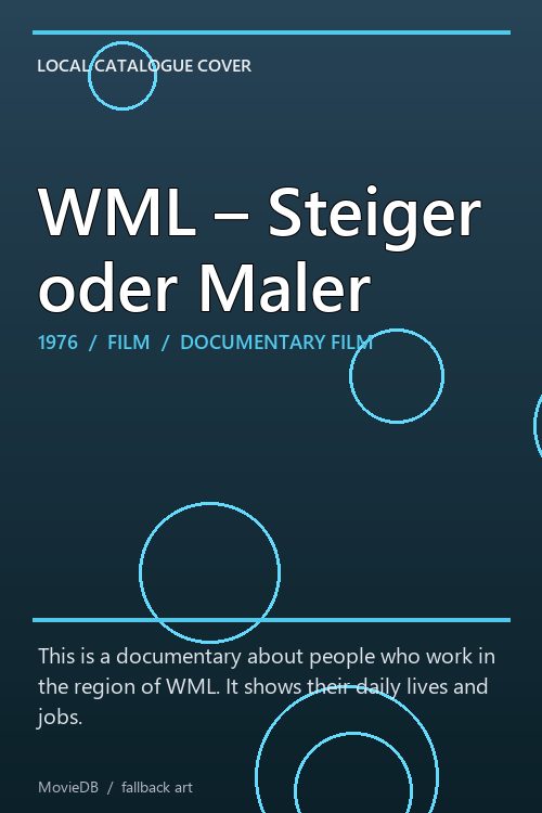 WML – Steiger oder Maler poster