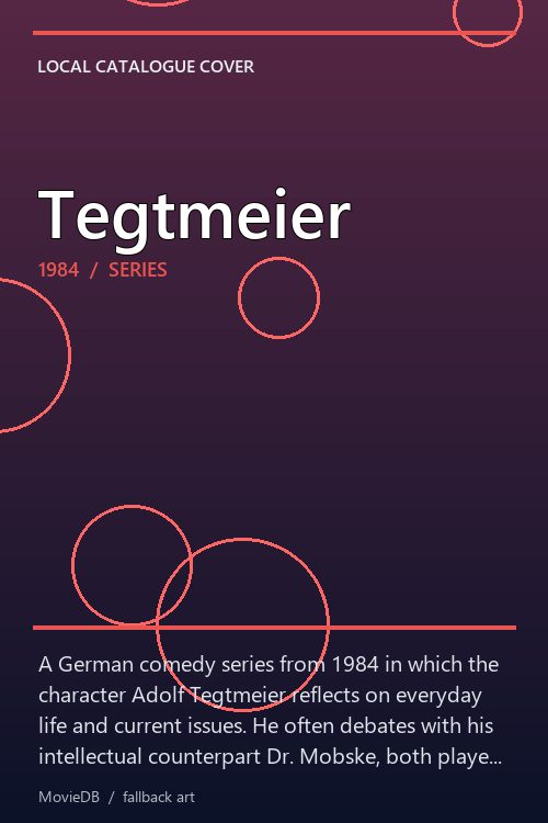 Tegtmeier poster