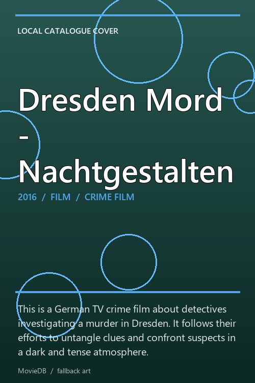 Dresden Mord - Nachtgestalten poster