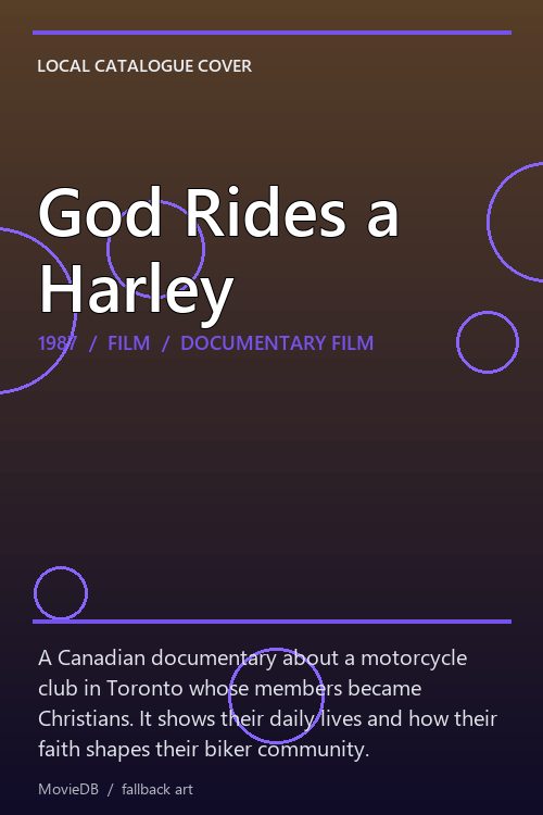 God Rides a Harley poster