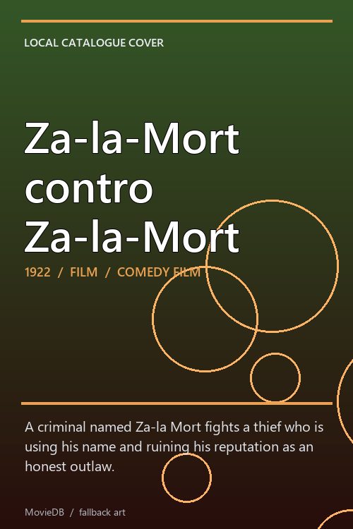 Za-la-Mort contro Za-la-Mort poster