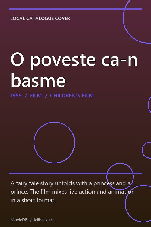 O poveste ca-n basme poster