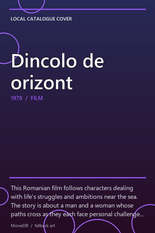 Dincolo de orizont poster
