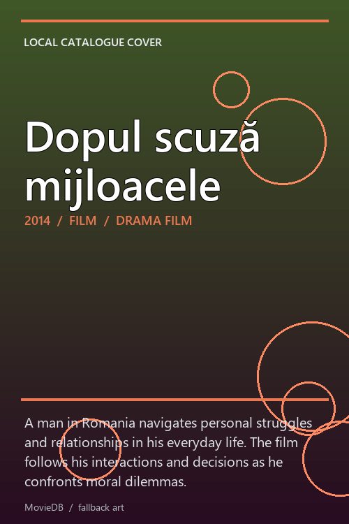 Dopul scuză mijloacele poster