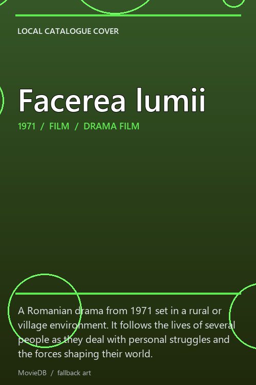 Facerea lumii poster