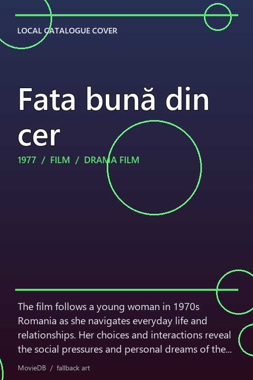 Fata bună din cer poster
