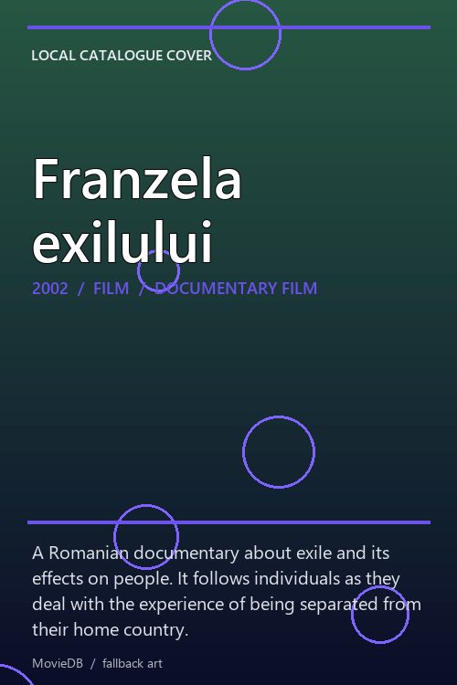 Franzela exilului poster
