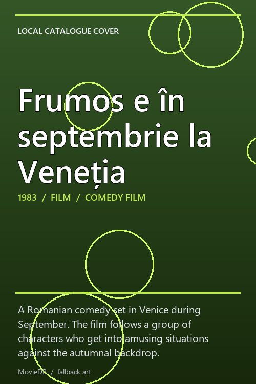 Frumos e în septembrie la Veneția poster