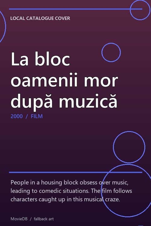 La bloc oamenii mor după muzică poster