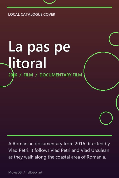 La pas pe litoral poster