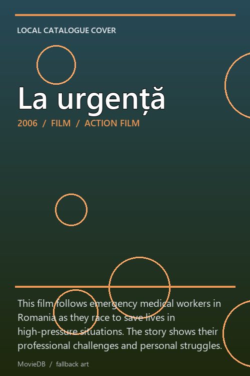 La urgență poster