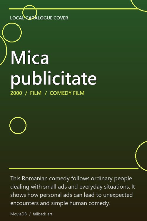 Mica publicitate poster