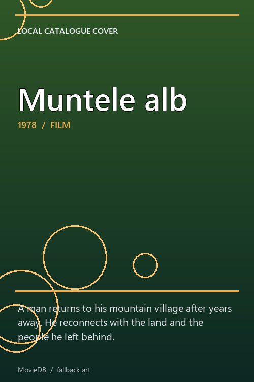 Muntele alb poster