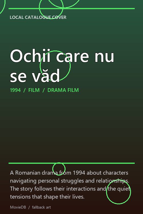 Ochii care nu se văd poster