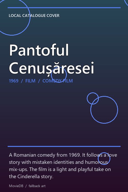 Pantoful Cenușăresei poster