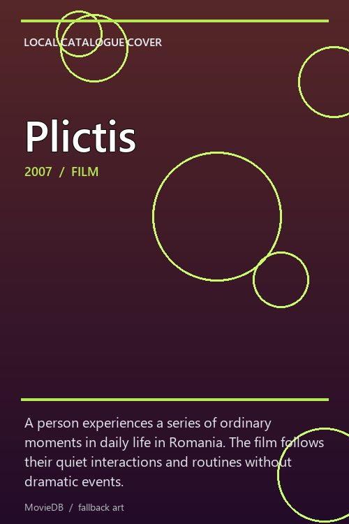 Plictis poster