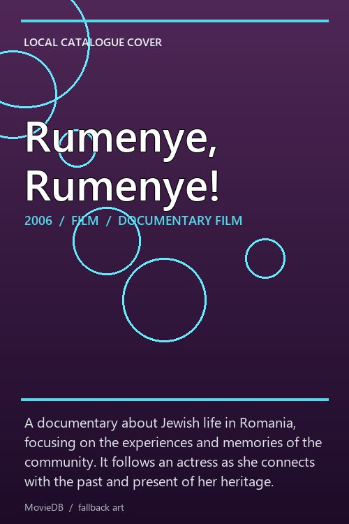 Rumenye, Rumenye! poster