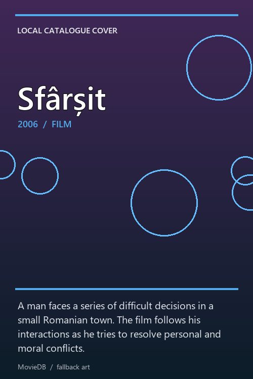 Sfârșit poster