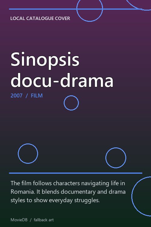 Sinopsis docu-drama poster
