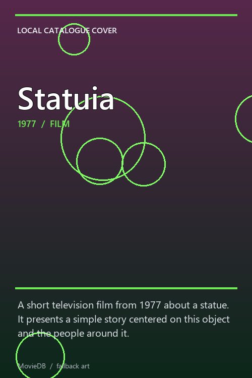 Statuia poster