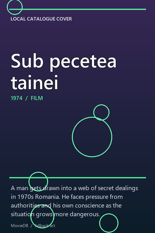 Sub pecetea tainei poster