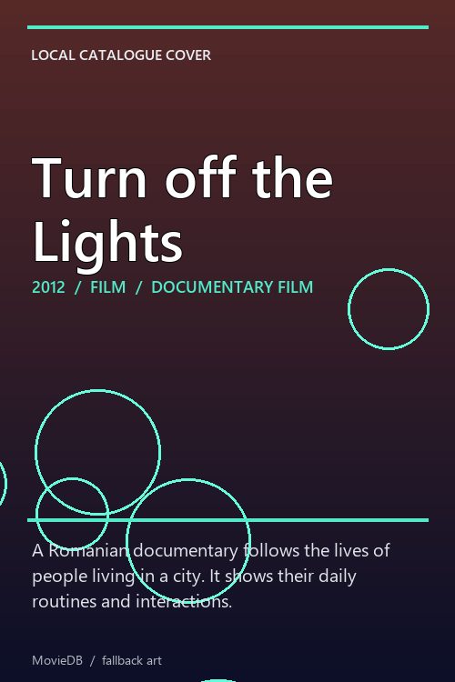 Turn off the Lights poster