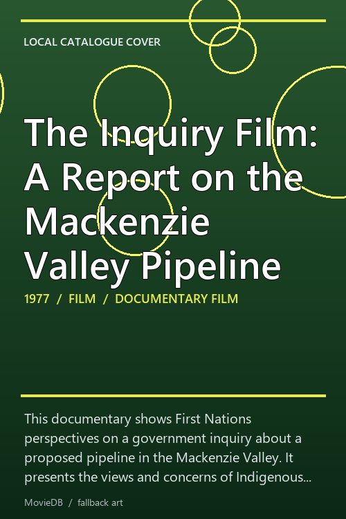 The Inquiry Film: A Report on the Mackenzie Valley Pipeline poster