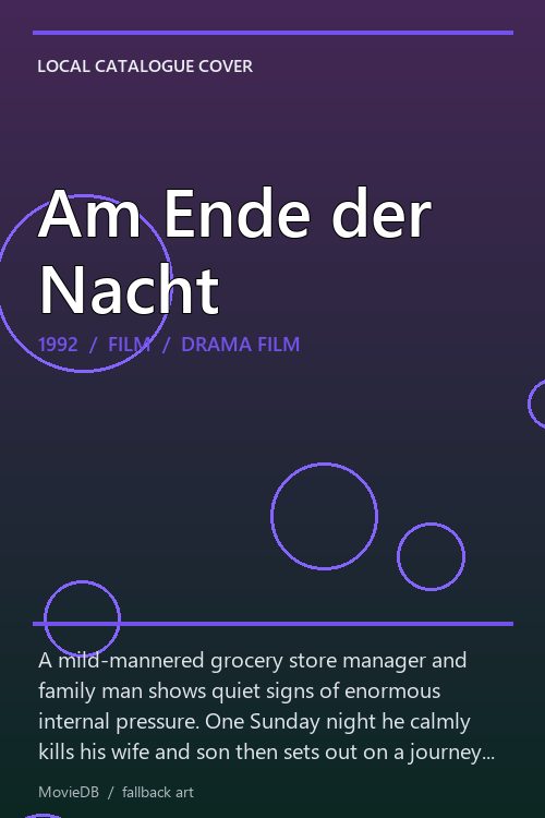 Am Ende der Nacht poster