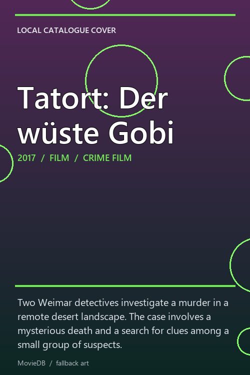Tatort: Der wüste Gobi poster