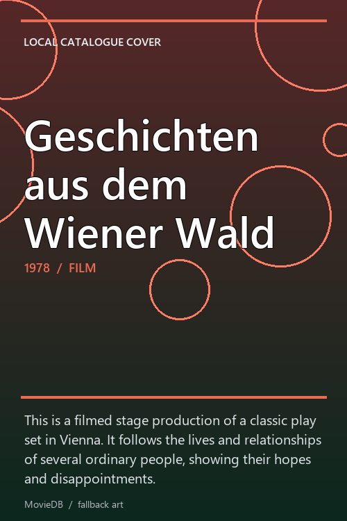 Geschichten aus dem Wiener Wald poster