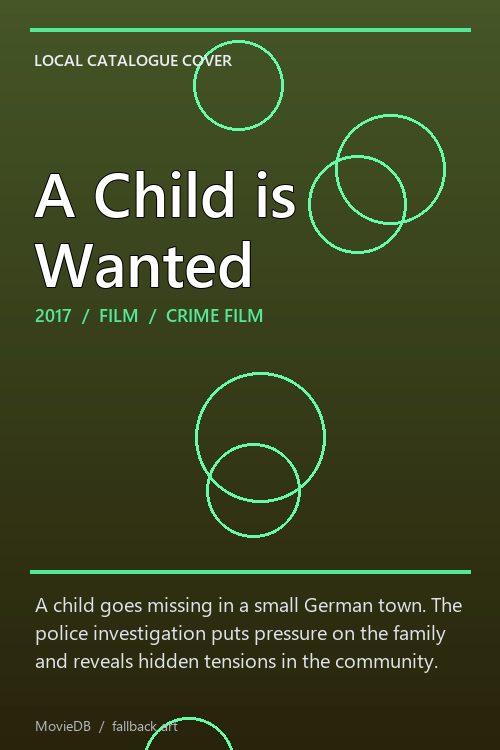A Child is Wanted poster