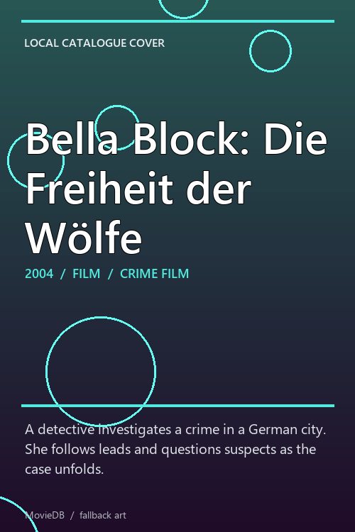 Bella Block: Die Freiheit der Wölfe poster