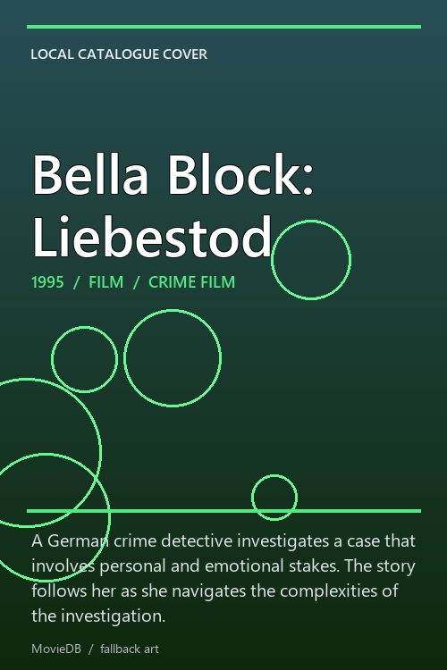 Bella Block: Liebestod poster