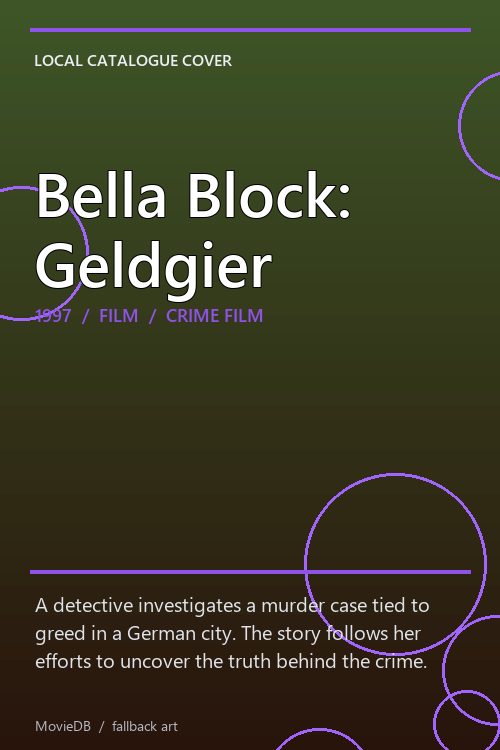 Bella Block: Geldgier poster