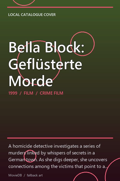 Bella Block: Geflüsterte Morde poster