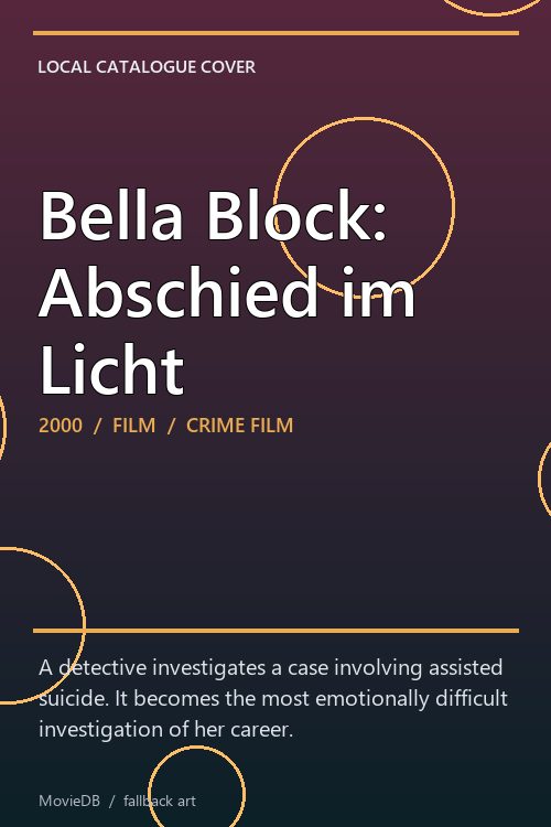 Bella Block: Abschied im Licht poster
