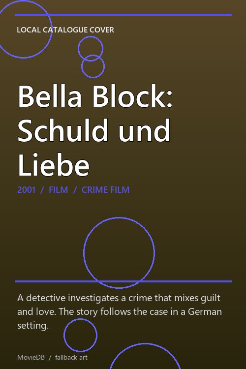 Bella Block: Schuld und Liebe poster