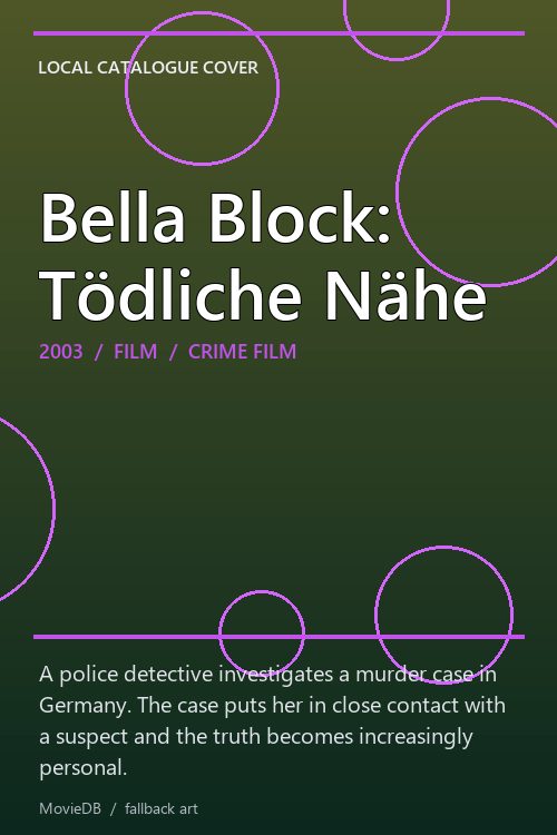 Bella Block: Tödliche Nähe poster