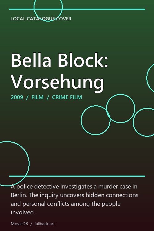Bella Block: Vorsehung poster