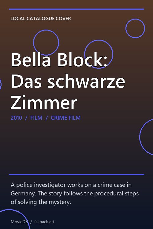 Bella Block: Das schwarze Zimmer poster