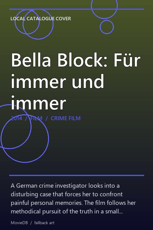Bella Block: Für immer und immer poster