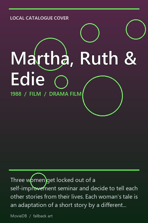 Martha, Ruth & Edie poster