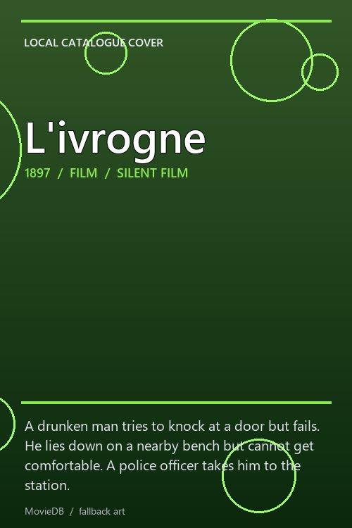 L'ivrogne poster