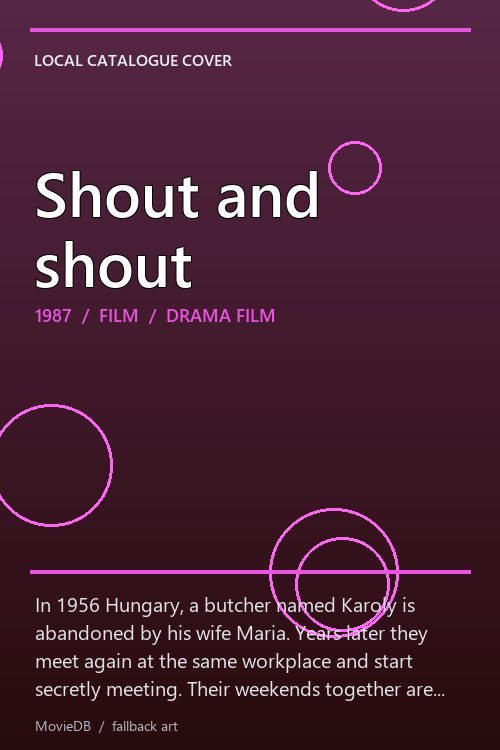 Shout and shout poster
