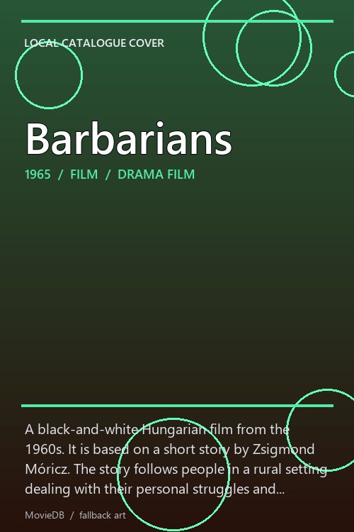Barbarians poster
