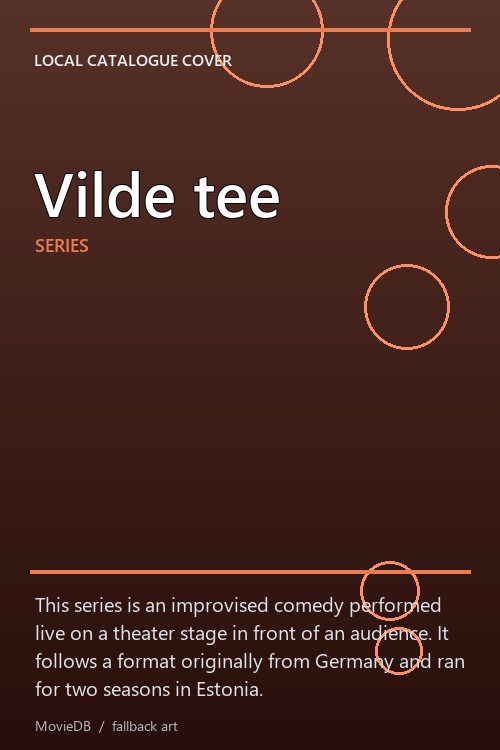 Vilde tee poster