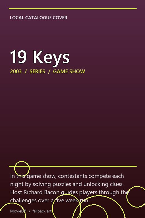19 Keys poster
