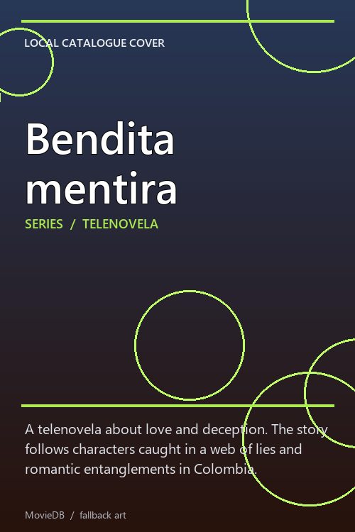 Bendita mentira poster