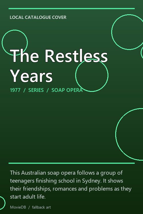 The Restless Years poster